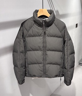 90白鸭绒立领羽绒服美式 男士 简约百搭宽松休闲羽绒外套潮 新款 冬季