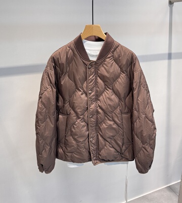 冬季新款男士90白鸭绒棒球服外套美式潮流宽松休闲百搭羽绒服夹克