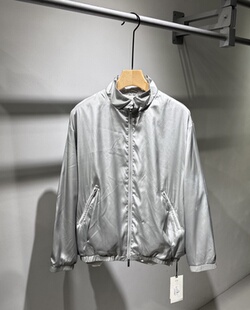 26春季新款男士设计感立领夹克外套日系简约百搭宽松潮牌休闲上衣