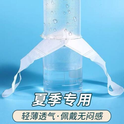 网红口罩3d立体显脸小高颜值三层防护白色一次性口罩夏季薄款女男