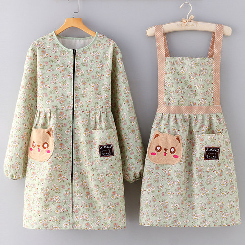 妙劲帆布防油污围裙罩衣