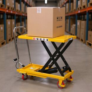 Lift Table Cart Non-Slip Pad Hydraulic Scissor Cart Power