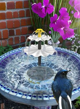 3-Tier Decorative Fountain with Solar Panel Water Fountain