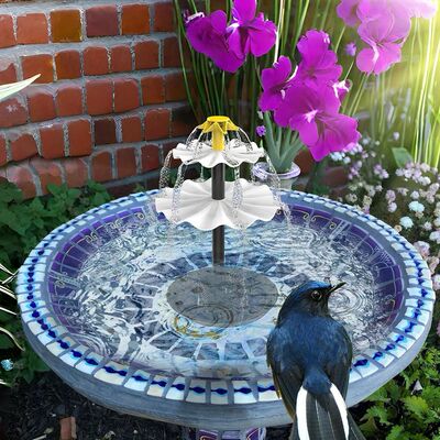3-Tier Decorative Fountain with Solar Panel Water Fountain