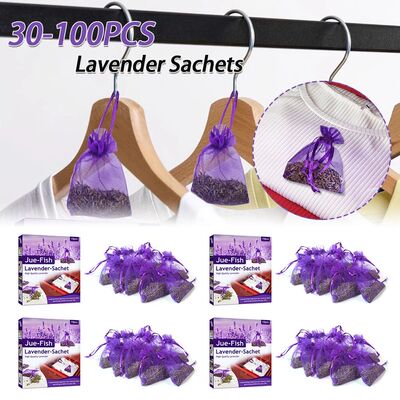 30-100Pcs Lavender Sachets Lavender Scented Sachets