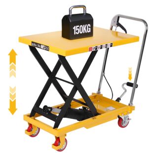 Lift Table Cart with Lifting Table Manual Single Scissor