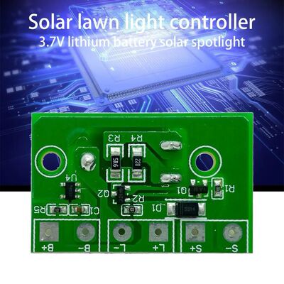 Solar Lawn Lamp Controller 3.7V Lithium Battery Spotlight