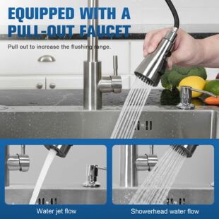 Kitchen Sink with Faucet Household Dishwasher Sinks with