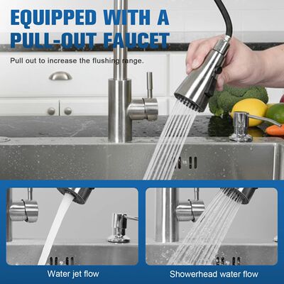 Kitchen Sink with Faucet Household Dishwasher Sinks with