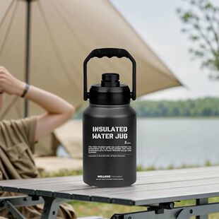 2L Insulated Water Bottle Stainless Steel Gym Training