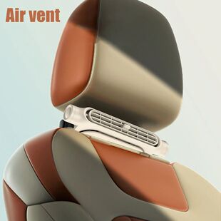 Car Headrest Cooling Air Fan 3 Speeds Adjustable Car