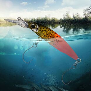 Sinking Crankbait Longtongue Plate Artificial Hard Bait