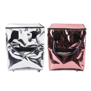 tional Portable Collapsible Shopping Rolling Bag with Wheels