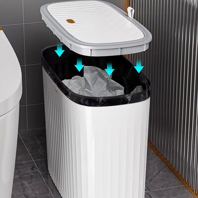 12L Trash Can Odor Free Narrow Trash Bin Space Saving