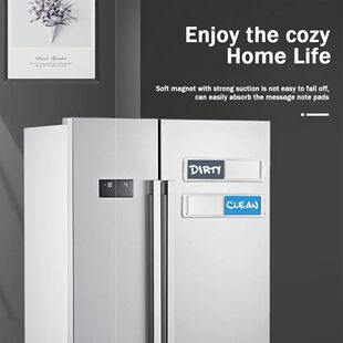 Clean Dirty Dishwasher Magnet Indicator Sign Large Text