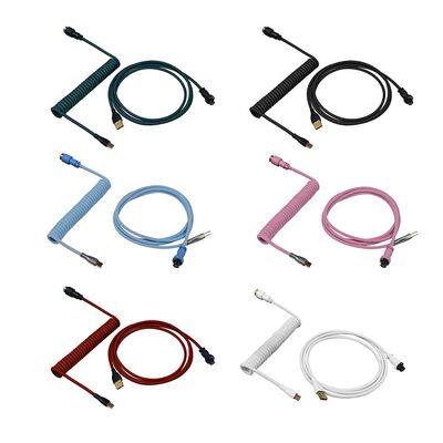 1.8m Aviator Cable 2 in 1 Type-C To USB Coiled Aviator Wire