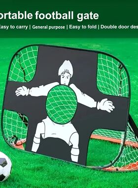 2-In-1 Folding Soccer Goal, Portable Soccer Goal Net,