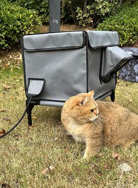Resistant Foldable Insulated Cat Shelter for Indoor Outdoor