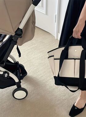 Diaper Canvas Mommy Bag Large Capacity Organizer Pouch