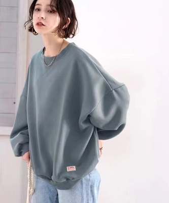 JAVA厚宽松混纺日系卫衣