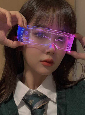 拍照黑科技网红智能眼镜led