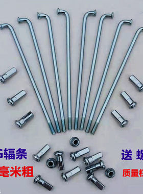 锂电车辐条12g号2.5mm电动车载重王车条自行车电瓶车改装车条钢丝