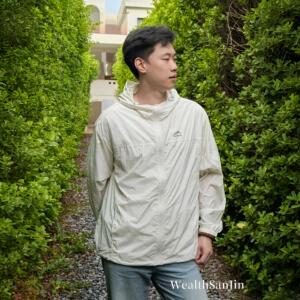 WealthSanJin夏季连帽防晒冰丝凉感宽松户外UPF50+拉链外套衣服