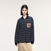 UOOYAA 「魔法花园」条纹POLO衫 乌丫2025冬季 新款