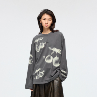 动感樱桃长袖 新款 T恤 乌丫2026春季 UOOYAA