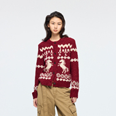 UOOYAA 「奇幻嘉年华」马年限定费尔岛毛开衫 乌丫2026春季 新款