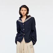 UOOYAA 「奇幻都市」精纺羊毛海军领西装 乌丫2026春季 新款