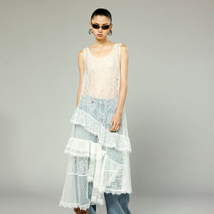 UOOYAA 乌丫蕾丝拼接连衣裙