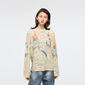 UOOYAA T恤 「奇幻海底」奇幻老地图长袖 乌丫2026春季 新款