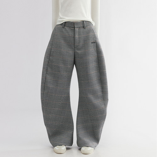 UOOYAA/乌丫精纺毛料弯刀裤