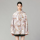 式 UOOYAA 乌丫浪漫剥落墙纸花丝绒烂花衬衫 棉服