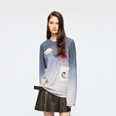 UOOYAA T恤 「奇幻海底」渐变长袖 乌丫2026春季 新款