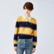 乌丫2025春季 新款 「New UOOYAA Vintage」条纹POLO套头毛衫