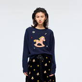 UOOYAA 「奇幻嘉年华」钉钻木马套头毛衫 乌丫2026春季 新款