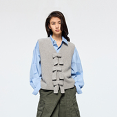 UOOYAA 马甲 「奇幻嘉年华」蝴蝶结毛衫 乌丫2026春季 新款