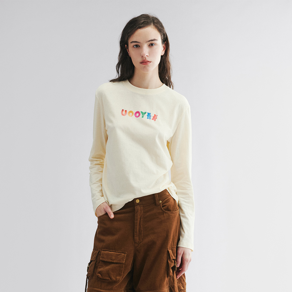 UOOYAA/乌丫小熊橡皮糖长袖T恤