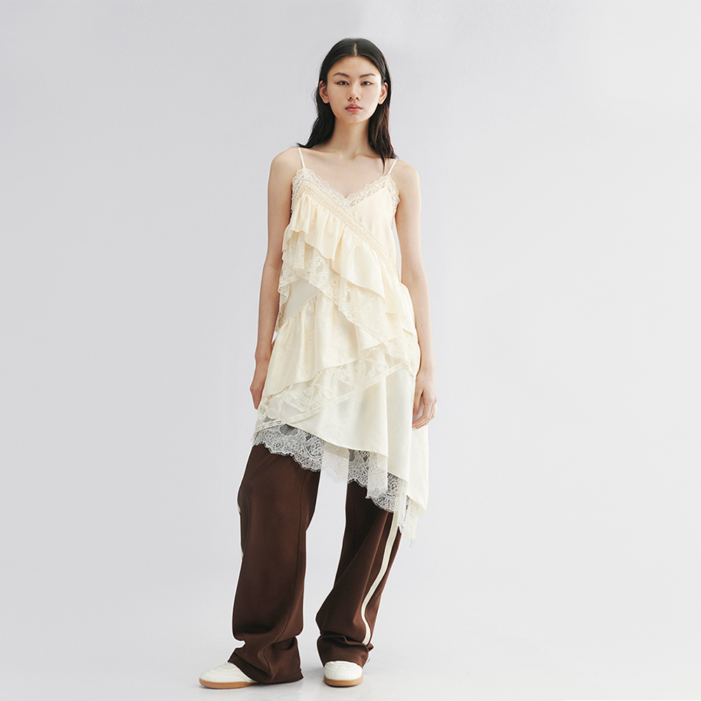 UOOYAA/乌丫蕾丝吊带连衣裙