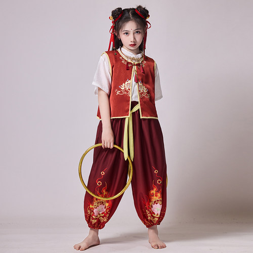 哪吒儿童服装幼儿园毕业演出服