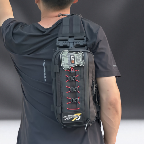 青龙先生单肩包多功能扩展斜挎包