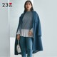 23区日系春季 通勤宽松纯羊绒一粒扣中长羊绒大衣毛呢外套商场同款
