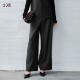 通勤职业混纺半松紧腰直筒长裤 商场同款 正装 裤 西装 23区日系秋季