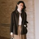 23区日系秋冬季 通勤宽松羊毛羊绒混纺大衣毛呢外套上衣商场同款