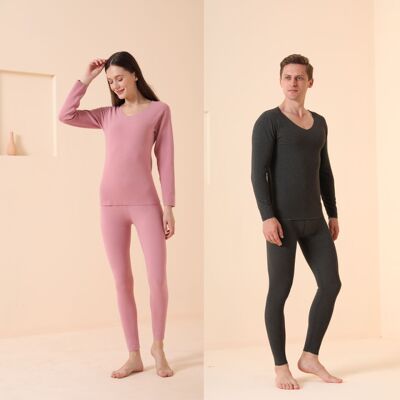 情侣保暖内衣男女士套装无痕加绒