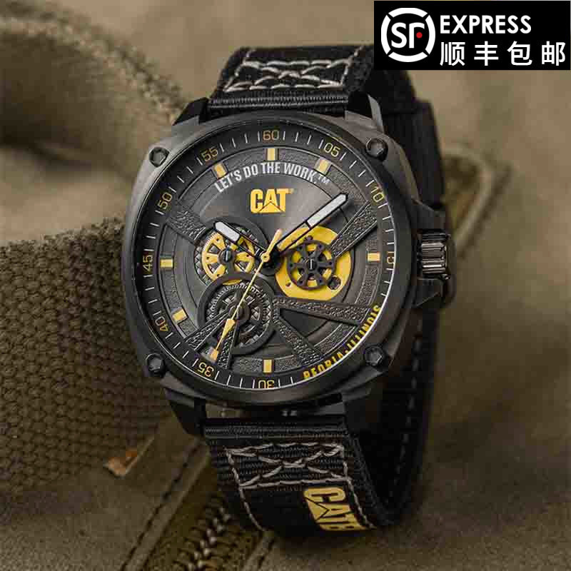 CAT表卡特欧美手表男女新款时尚机能机械风复古石英腕表天机M58