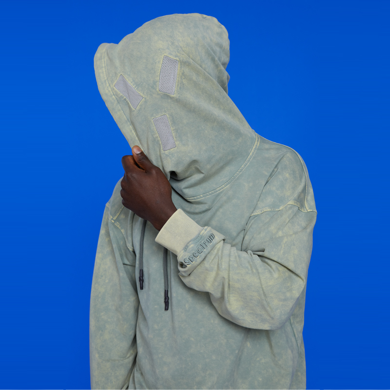 新型右侧倾连帽AAS光谱休闲卫衣