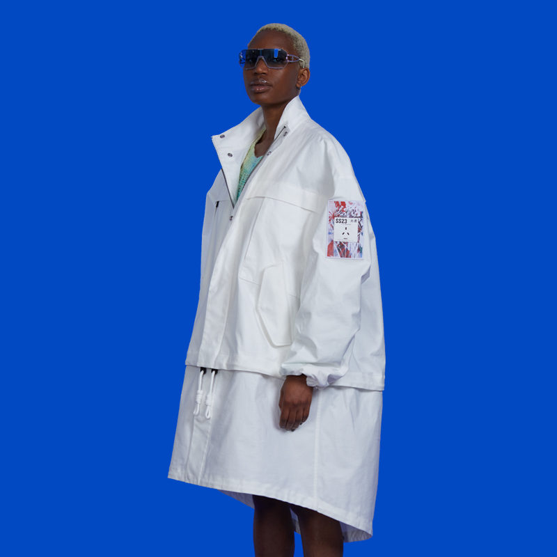 AAS光谱立领脱卸下摆风衣